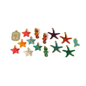 Collier Étoile De Mer Mignon À Faire Soi-Même, Accessoire En Acier Inoxydable Étanche Pour Femme (1 Pièce) h5 Image3