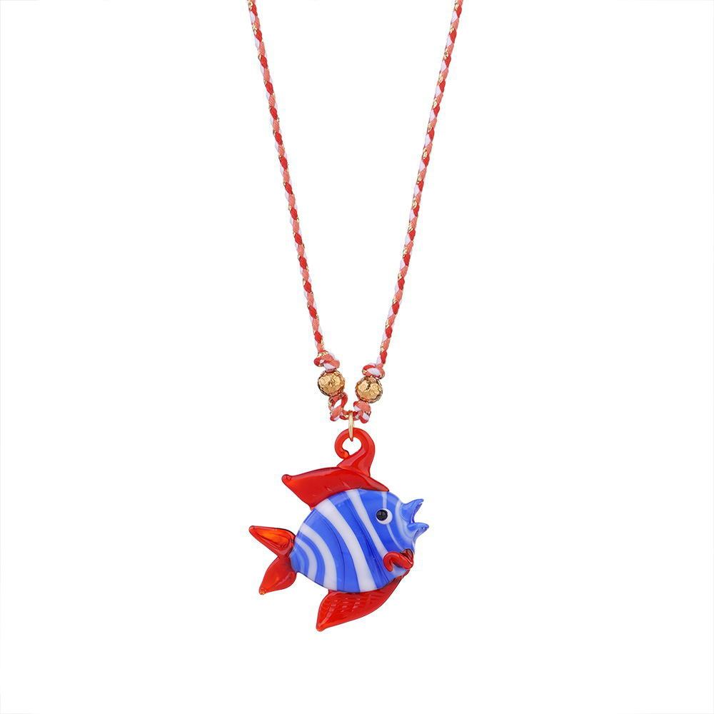 Collier Avec Pendentif Tortue En Verre Pour Femme, Série Romantique, 1 Pièce h5Image6