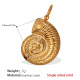 Pendentif en or massif 