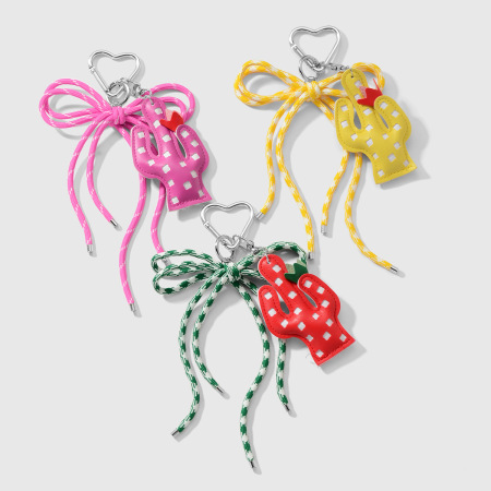 Charms de sac en forme de nœud papillon en forme de cactus 2