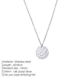 Collier Simple Pour Femme, 1 Pièce, En Acier Inoxydable, Couleur Or, Étanche, Avec Chaîne Simple. h5 Image2