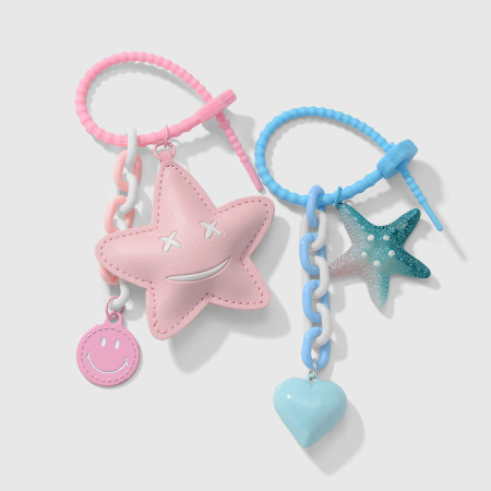 Charms de sac en cuir en forme de cœur 2