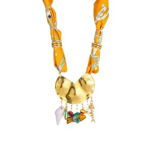 Colliers Pendentifs Pour Femmes Avec Foulards Et Plantes Bohèmes h5