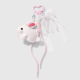 1 porte-clés noeud de lapin rose Image2