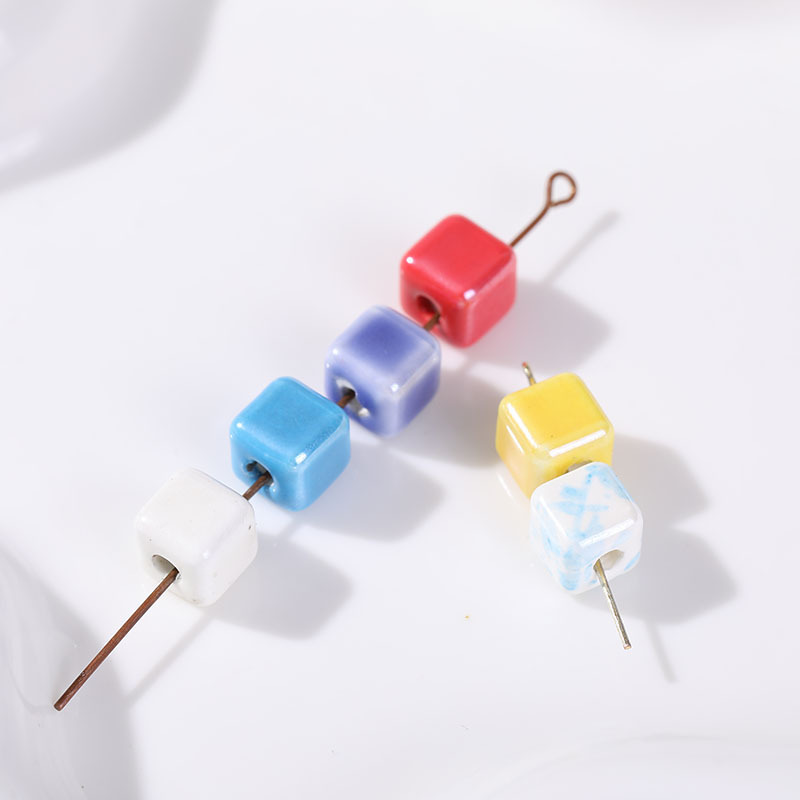 1 Pièce De Perles Cubiques En Céramique Pour Bijoux À Faire Soi-Même Image4
