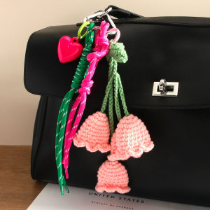 Pendentif De Sac À Fleurs En Laine Fait Main, Série Romantique h5 
