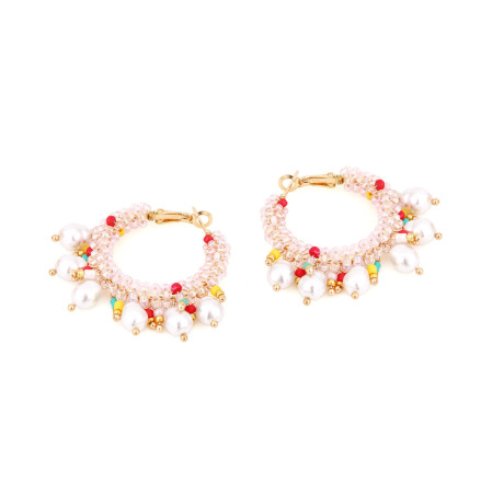1 paire de boucles d'oreilles élégantes en perles torsadées 2