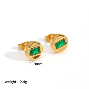 Boucles D'Oreilles À Tige En Acier Inoxydable Couleur Or Ins Style h5 