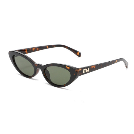1 paire de lunettes de soleil pour femme, série Simple, décontractées, imprimé léopard, PC