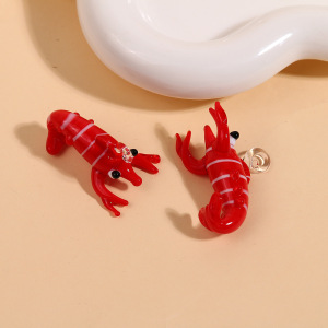 1 Pendentif En Verre De Homard Vif Pour Bijoux À Faire Soi-Même h5 Image2