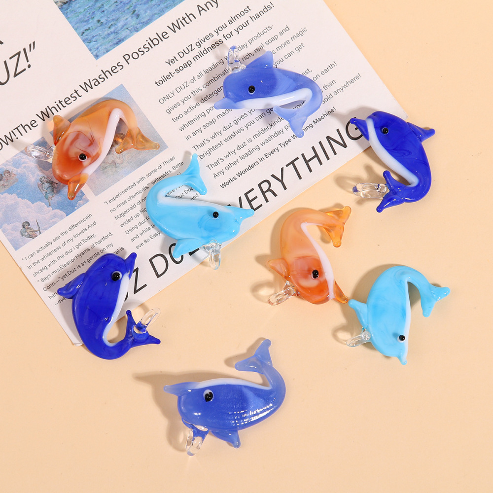 Pendentifs En Verre Oceanic Dolphin Diy Pour Femme Image3