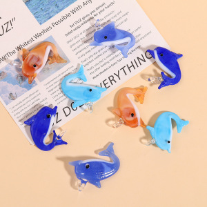 Pendentifs En Verre Oceanic Dolphin Diy Pour Femme h5 Image3