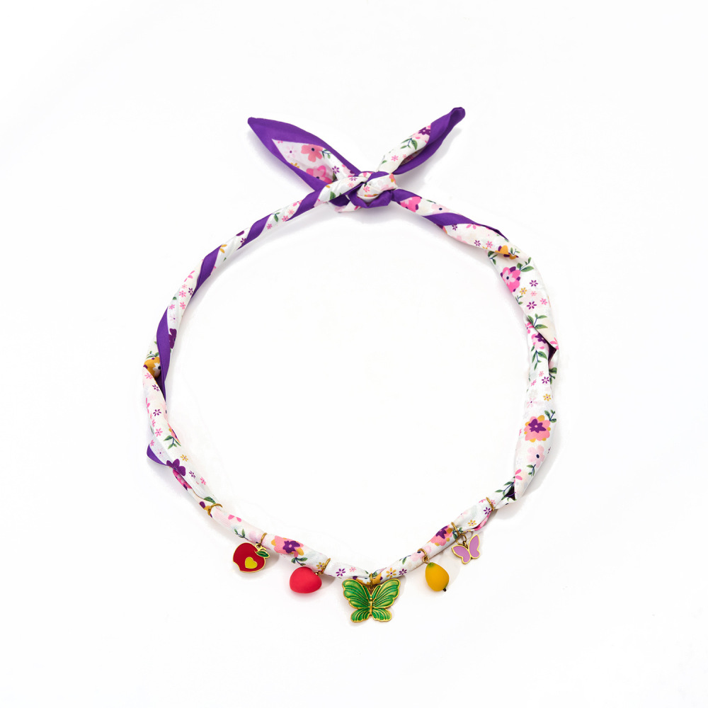 Colliers Pendentifs Pour Femmes, Collection Tropical Series, Motif Fleur Colorée, En Acier Inoxydable Étanche, Couleur Or 