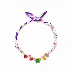 Colliers Pendentifs Pour Femmes, Collection Tropical Series, Motif Fleur Colorée, En Acier Inoxydable Étanche, Couleur Or h5 