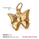 Pendentif double face creux en or Image11
