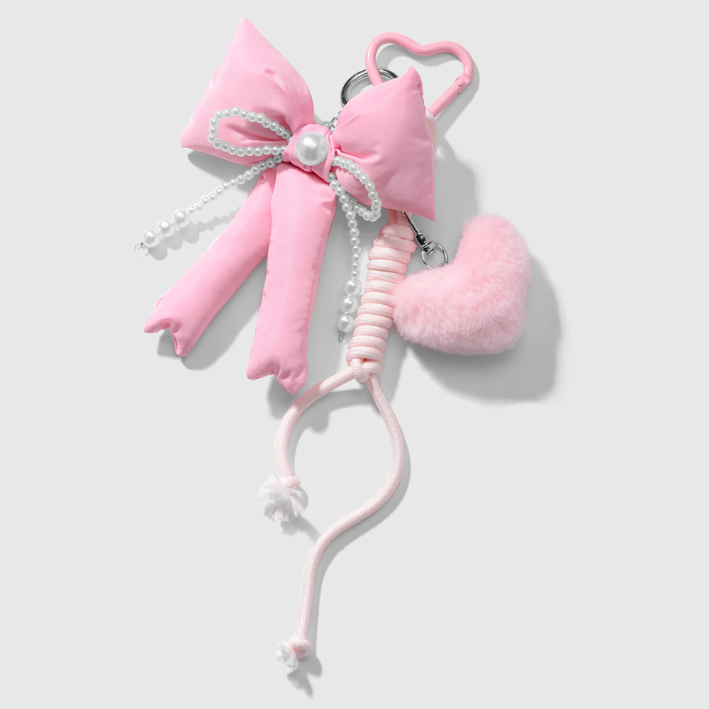 Breloques De Sac Pour Femme En Alliage, Série Simple, Nœud Papillon Doux, 1 Pièce h5Image3