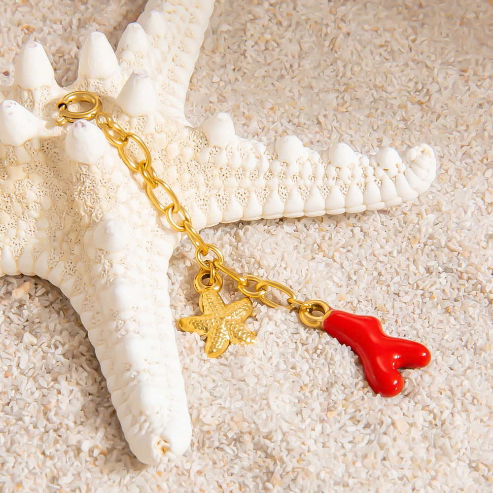 Pendentif Bikini Oceanic En Acier Inoxydable Étanche Couleur Or Image6