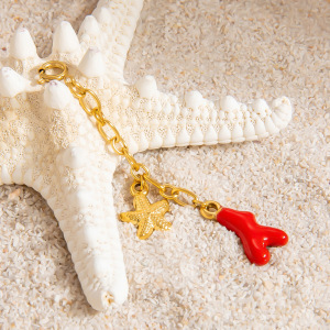 Pendentif Bikini Oceanic En Acier Inoxydable Étanche Couleur Or h5 Image6