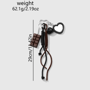 Breloques Quotidiennes En Forme De Cœur Et De Sac En Chocolat h5 Image2