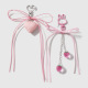 1 ensemble de porte-clés avec nœud rose Image2