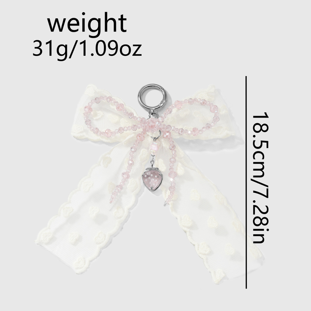 Breloques De Sac En Dentelle Avec Nœud Papillon Image6