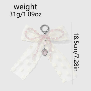 Breloques De Sac En Dentelle Avec Nœud Papillon h5 Image6