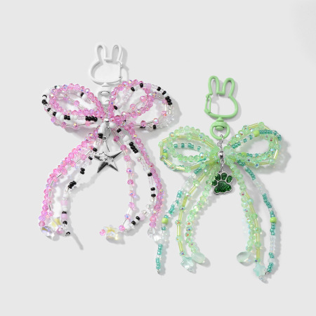Charms de sac en forme de nœud perlé 2