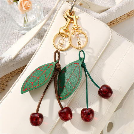 Breloques de sac cerises 2