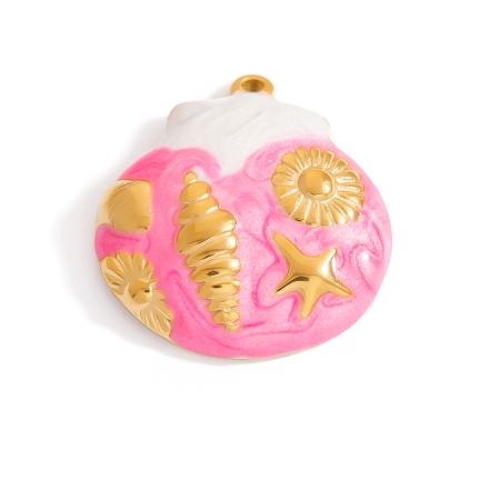 Pendentifs romantiques en acier inoxydable étanche couleur or