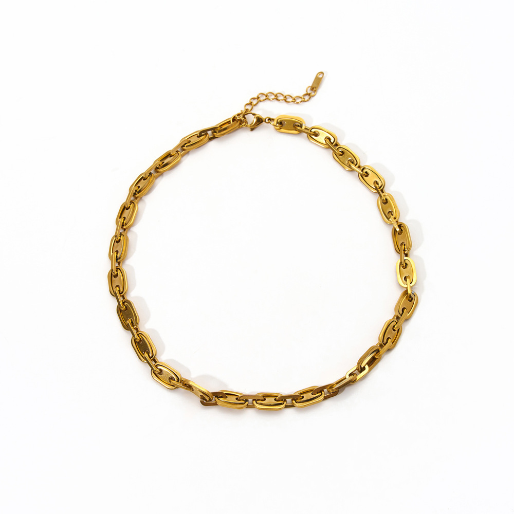 Colliers Pendentifs Luxueux Pour Femmes, En Acier Inoxydable Étanche, Couleur Or, Motif Soleil Et Lune Image6