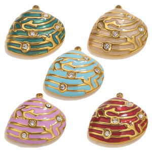 Pendentif Femme Étanche En Acier Inoxydable, Série Polychrome, 1 Pièce h5 Image6