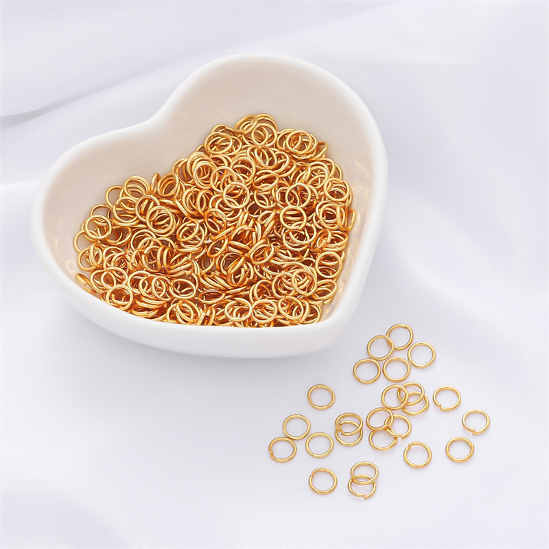 Maillons Et Connecteurs En Acier Inoxydable De Couleur Unie, Série Simple Daily