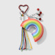 Porte-clés arc-en-ciel multicolore n° 3 1 pièce Image3