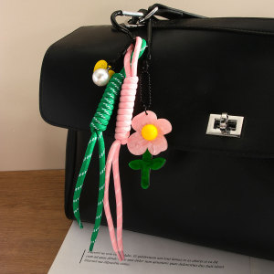 1 Pièce De Breloques De Sac Pour Femme En Résine, Série Simple, Motif Fleur Douce h5 Image3
