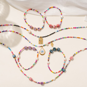 Colliers De Perles Pour Femmes En Pierre Naturelle, Série Romantique Colorée h5 Image4