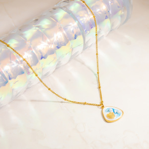 Colliers Pendentifs De Vacances En Acier Inoxydable Étanche Couleur Or h5 Image7