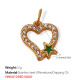 Pendentif goutte d'huile verte en or/8 Image10
