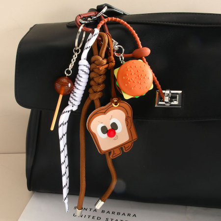 1 pièce de breloques de sac pour femme en PU, série simple et décontractée
