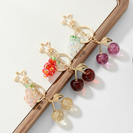 Breloques de sac raisins et cerises