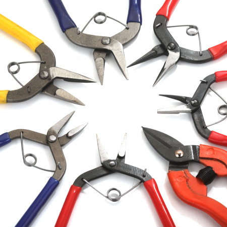 Pince Simple Et Durable Pour Le Travail Des Bijoux En Fer, Série Diy, 1 Pièce