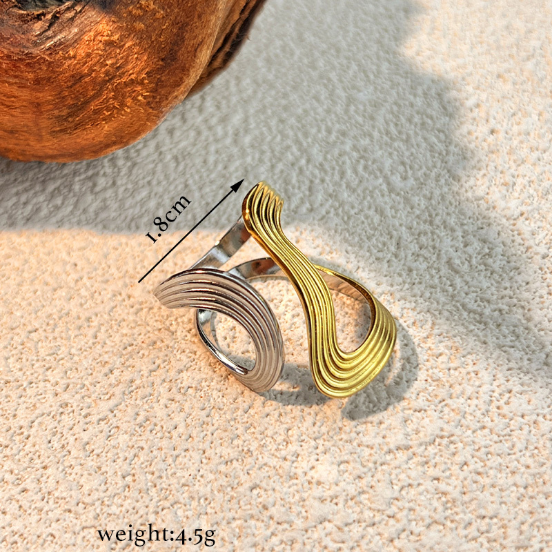 Bague Minimaliste Étanche En Acier Inoxydable Multicolore Image5