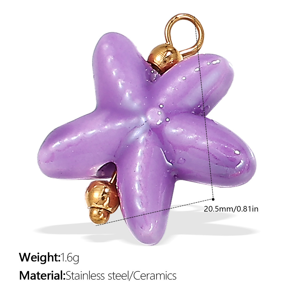 Pendentifs Classiques Pour Femmes En Perles Artificielles Couleur Or Et Étoile De Mer 
