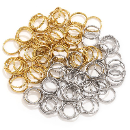 Maillons et connecteurs pour femmes en acier inoxydable de couleur unie, collection Simple Series Daily 2