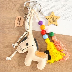 1 Pièce De Breloques De Sac Pour Femme En Cuir Animalier De La Série Simple h5 Image3
