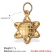 Pendentif double face creux en or Image9