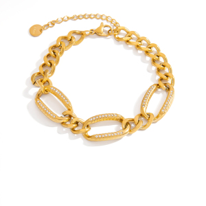 Bracelet En Acier Inoxydable Étanche Couleur Or, Forme Coquillage h5