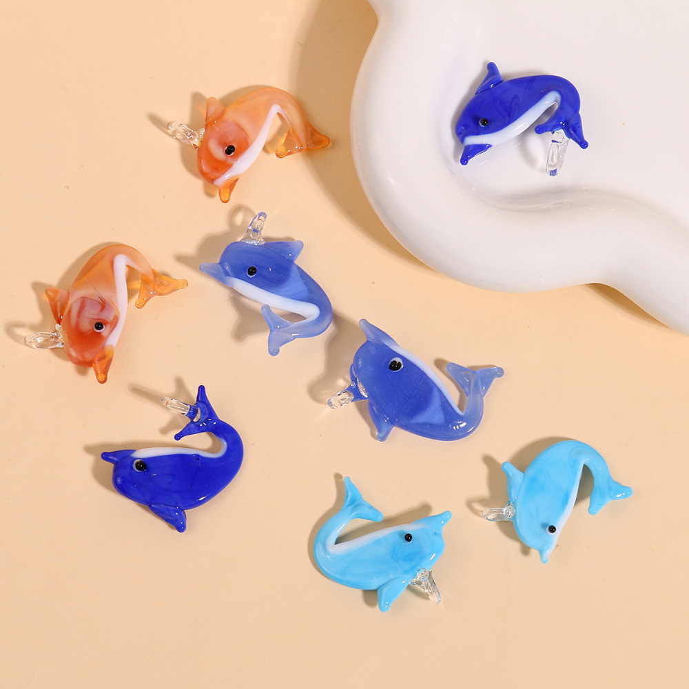 Pendentifs En Verre Oceanic Dolphin Diy Pour Femme Image4