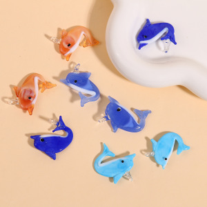 Pendentifs En Verre Oceanic Dolphin Diy Pour Femme h5 Image4