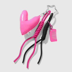 Breloques De Sac Pour Femme, Série Simple, En Alliage, Sans Placage, Motif Cœur Doux h5 Image10