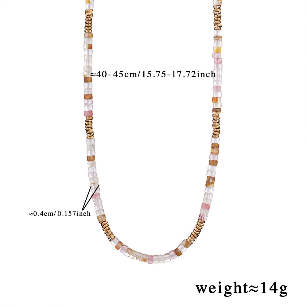 Colliers De Perles En Pierre Naturelle De Bohême Pour Femmes h5Image2